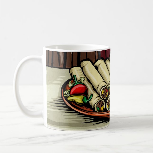 taquitos on a mug (Left)