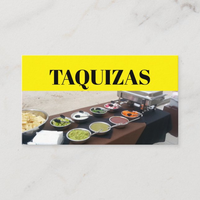 Taquiza Business Card (Front)
