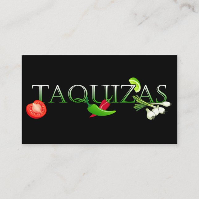 Taquizas Business Card (Front)