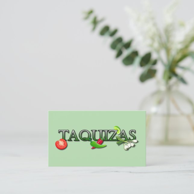 Taquizas Business Card (Standing Front)