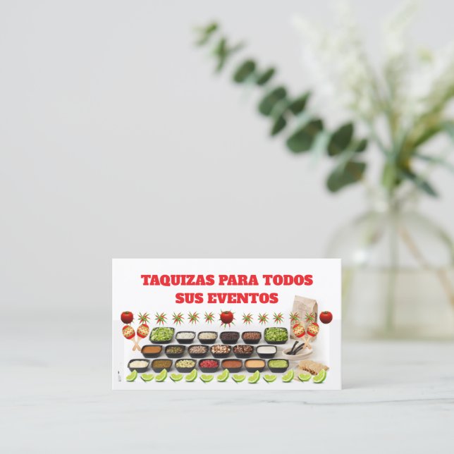 Taquizas Business Card (Standing Front)