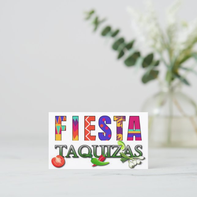 taquizas business card (Standing Front)