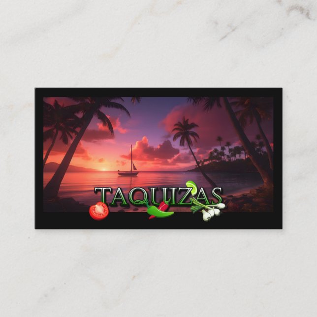 Taquizas Business Card (Front)