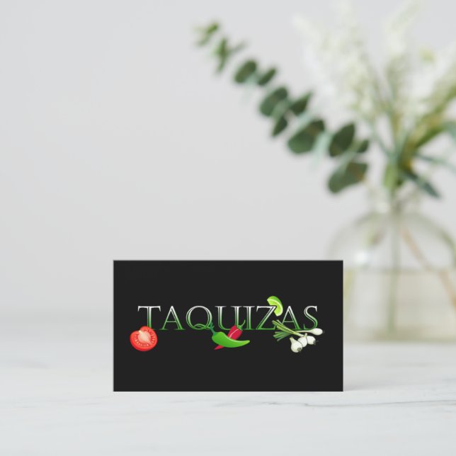 Taquizas Business Card (Standing Front)