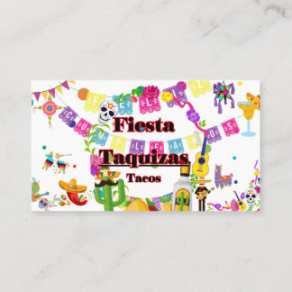 Taquizas Business Cards, Tacos Business Cards