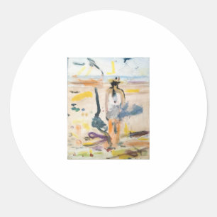 Tar & Pop-Tops Abstract Jeff Hankamer Artjunkhaus Classic Round Sticker