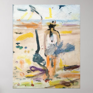 "Tar & Pop-tops on Galveston Beach" Jeff Hankamer Poster