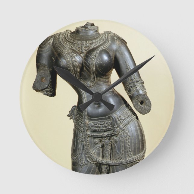 Tara, Nalanda, Bihar, Pala dynasty (stone) Round Clock (Front)