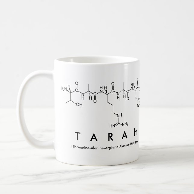 Tarah peptide name mug (Left)