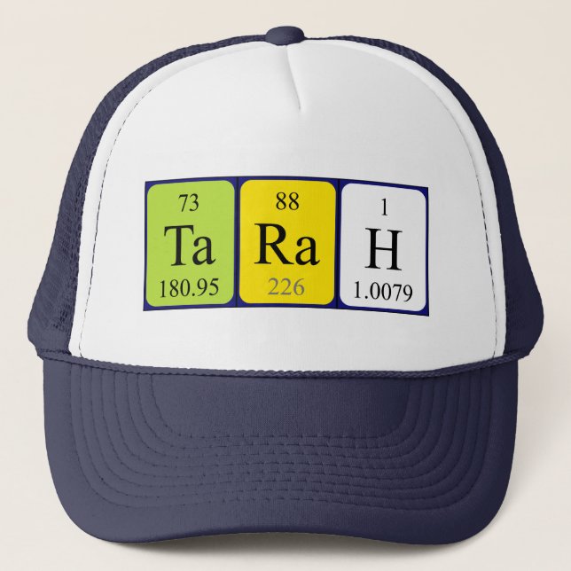 Tarah periodic table name hat (Front)