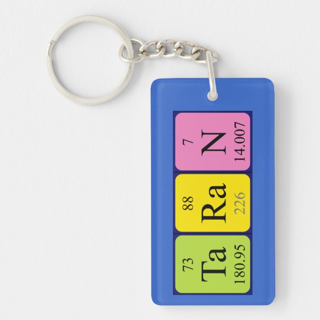 Taran periodic table name keyring (Front)