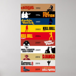 Tarantino filmography poster
