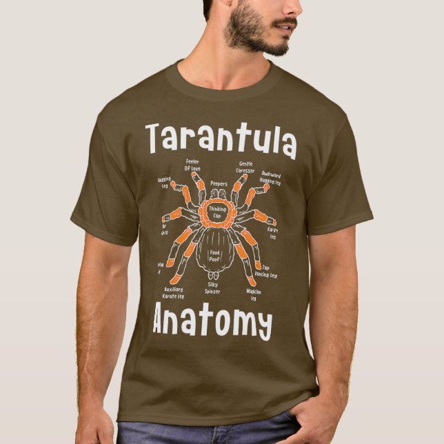 Tarantula Anatomy Funny Spider T-Shirt (Front)