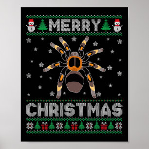 Tarantula Animal Men Women Kids Ugly Christmas Swe Poster