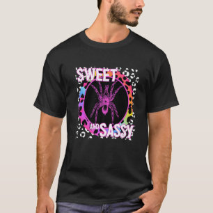 Tarantula Bug 90s Nostalgia Rainbow Leopard Print T-Shirt