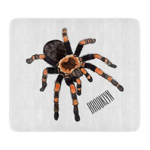Tarantula cartoon illustration cutting board