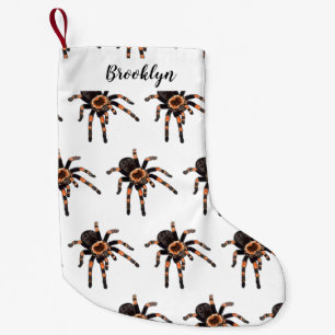 Tarantula cartoon illustration small christmas stocking