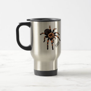 Tarantula cartoon illustration travel mug