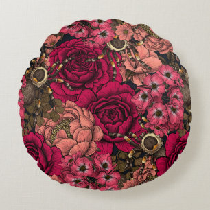 Tarantula garden 4 round cushion