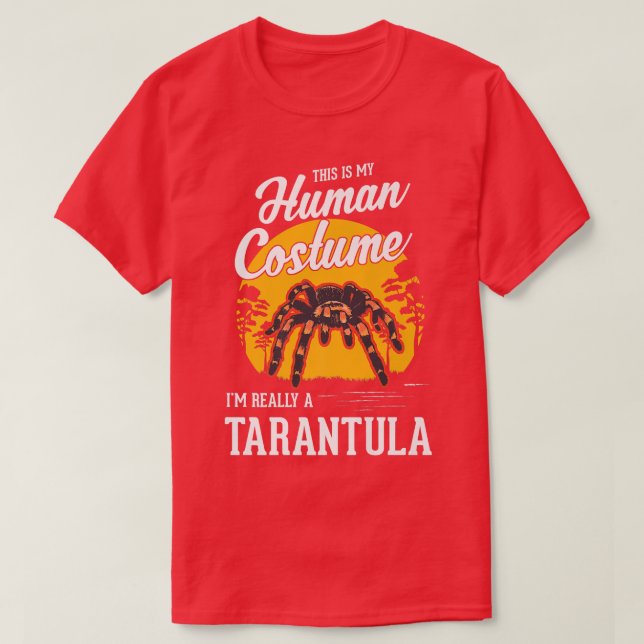 Tarantula Human Costume Halloween Tarantula Premiu T-Shirt (Design Front)