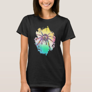 Tarantula Motif Coloful Spider Animals Arachnid T-Shirt