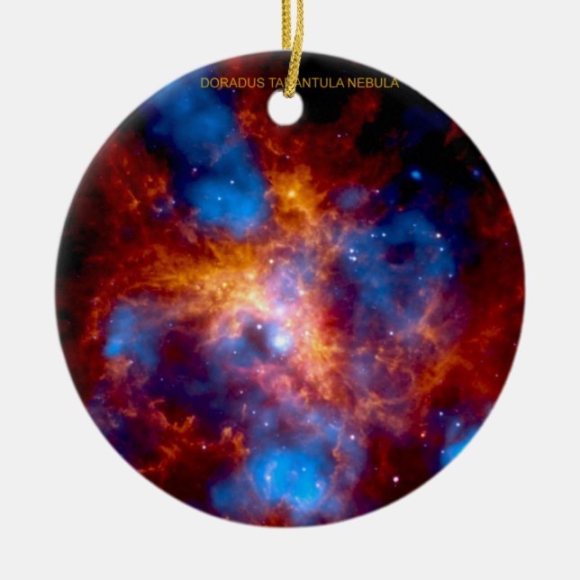 Tarantula Nebula Ceramic Tree Decoration (Front)
