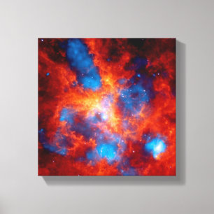 Tarantula Nebula Colourful Infrared Space Photo Canvas Print