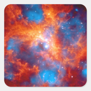 Tarantula Nebula Colourful Infrared Space Photo Square Sticker