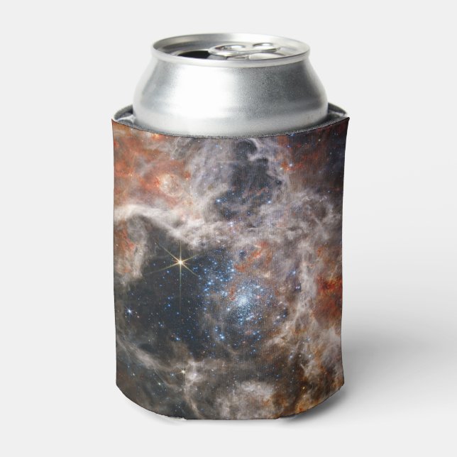 Tarantula Nebula Image from JWST Can Cooler (Can Front)