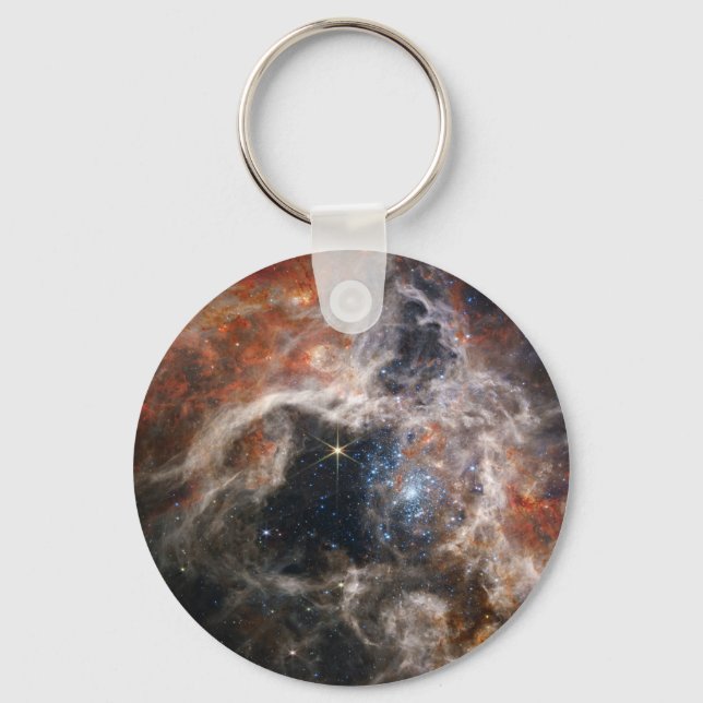 Tarantula Nebula James Webb telescope nasa stars s Key Ring (Front)