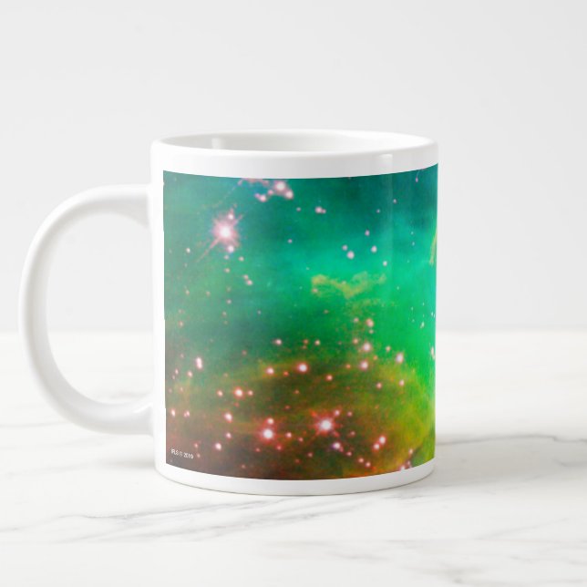 Tarantula Nebula Star Cluster Galaxy Image Large Coffee Mug (Left)