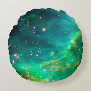 Tarantula Nebula Star Cluster Galaxy Image Round Cushion