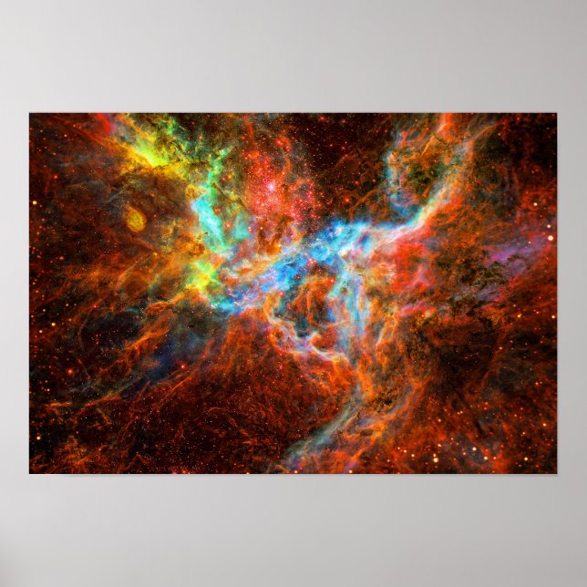 Tarantula Nebula star formation space picture Poster (Front)