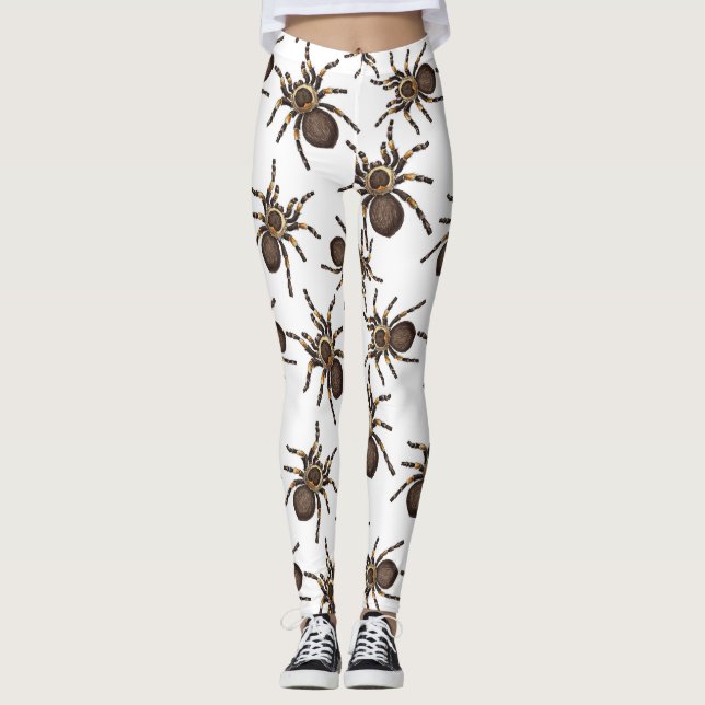 Tarantula on white leggings (Front)