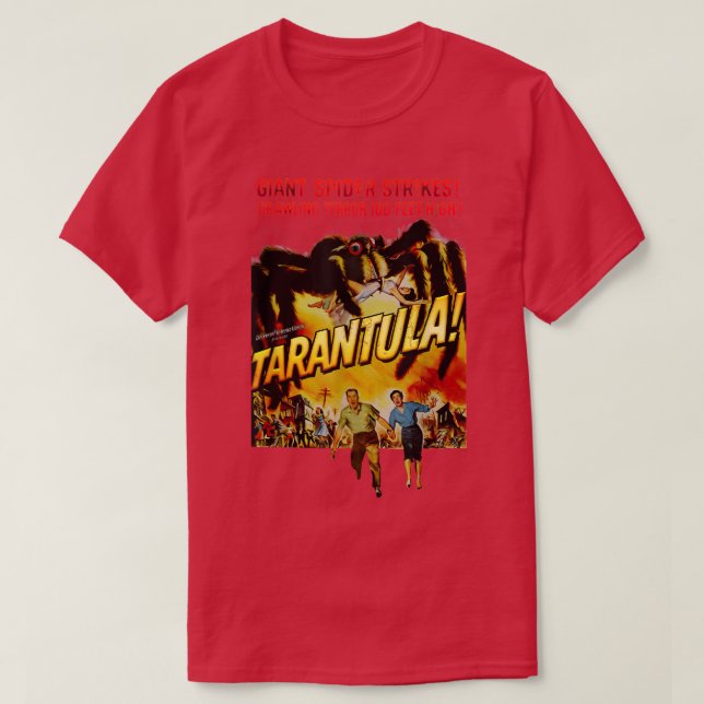 Tarantula Retro Horror Spider Movie Halloween  T-Shirt (Design Front)