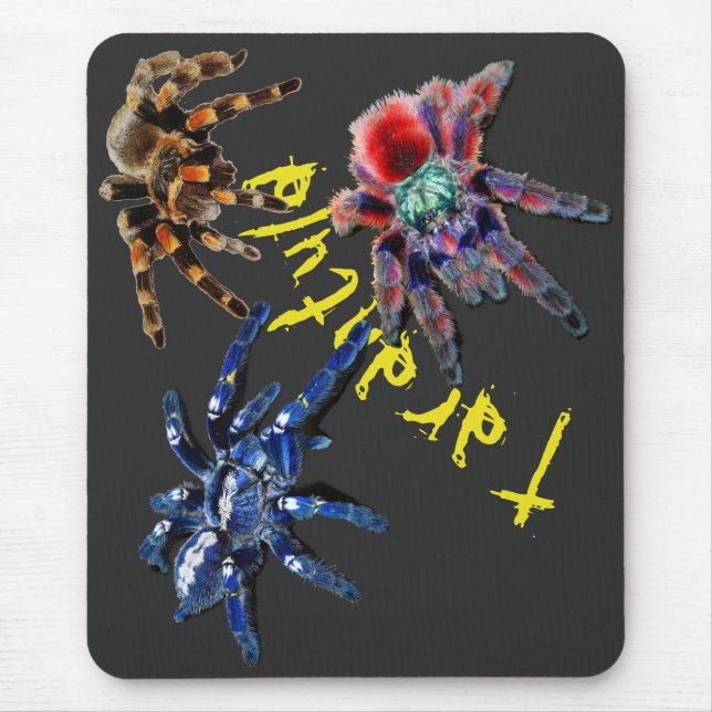 Tarantula spider, blue spider, red spider, spiders mouse mat (Front)