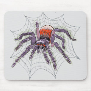 Tarantula Spider Creepy Original Drawing Mouse Mat