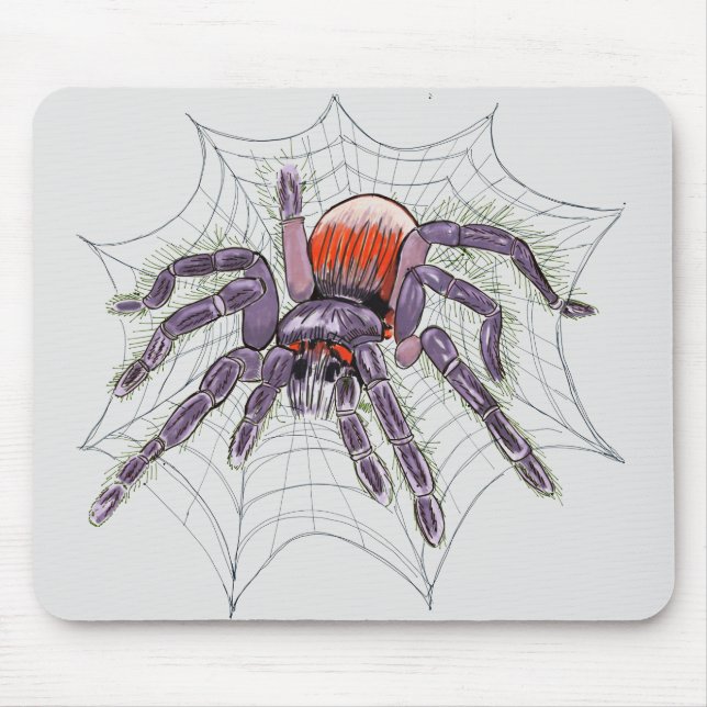 Tarantula Spider Creepy Original Drawing Mouse Mat (Front)