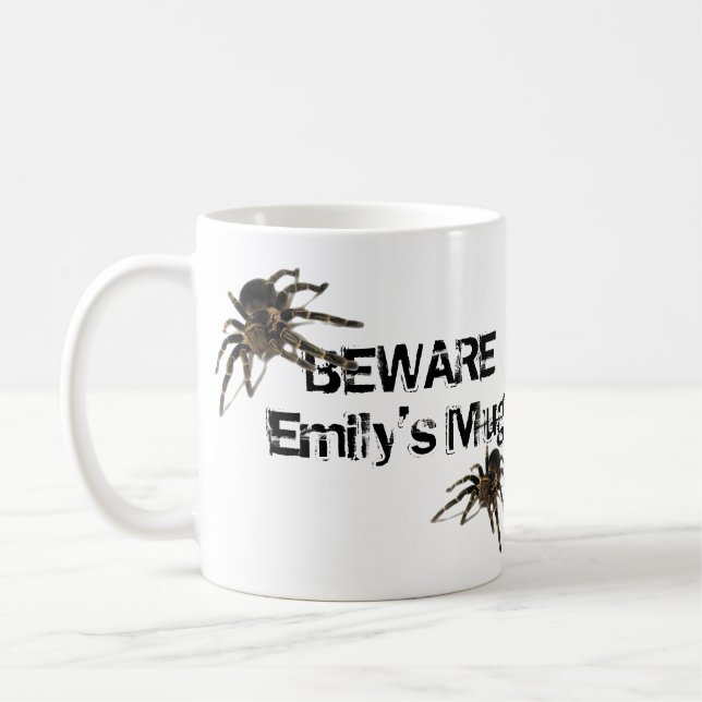 Tarantula Spider Personalised Mug (Left)