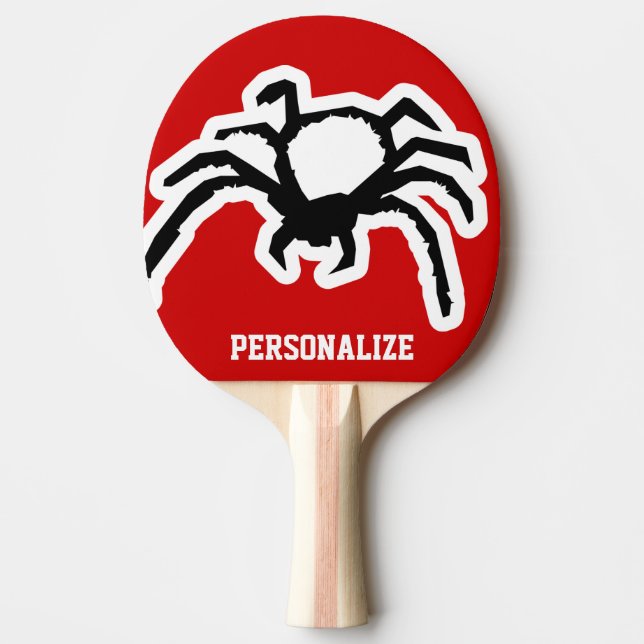 Tarantula spider ping pong paddle for table tennis (Front)