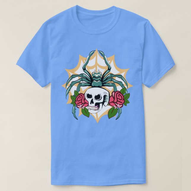 Tarantula With Skull T-Shirt (Design Front)