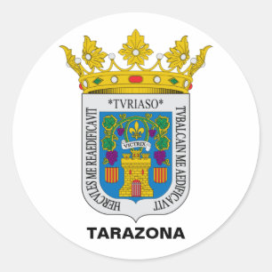 Tarazona (Aragon, Spain), coat of arms Classic Round Sticker