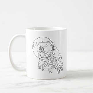 Tardigrade astronaut mug