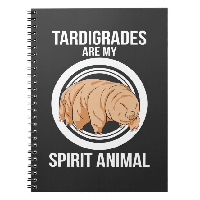 Tardigrade Gift Microbiology Water Bear Biologist Notebook (Front)