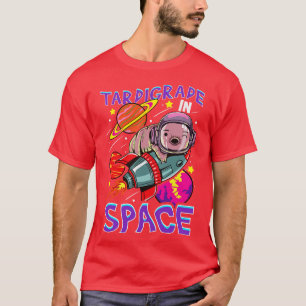 Tardigrade In Space Water Bear Astronaut Space T-Shirt