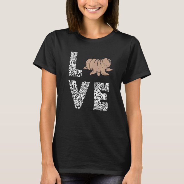 Tardigrade Love Science Microbiology Water Bear T-Shirt (Front)