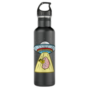 Tardigrade Playing French Horn Ufo Abduction3 710 Ml Water Bottle