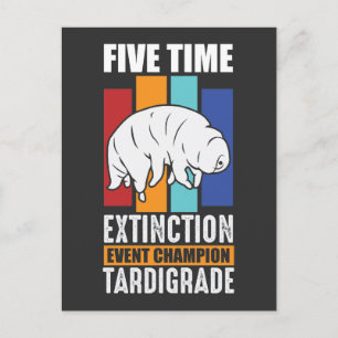 Tardigrade Water Bear Extinction Event Champion Postcard