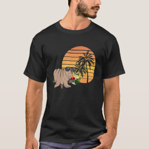 Tardigrade Water Bear Retro Vintage Sunset Microbi T-Shirt