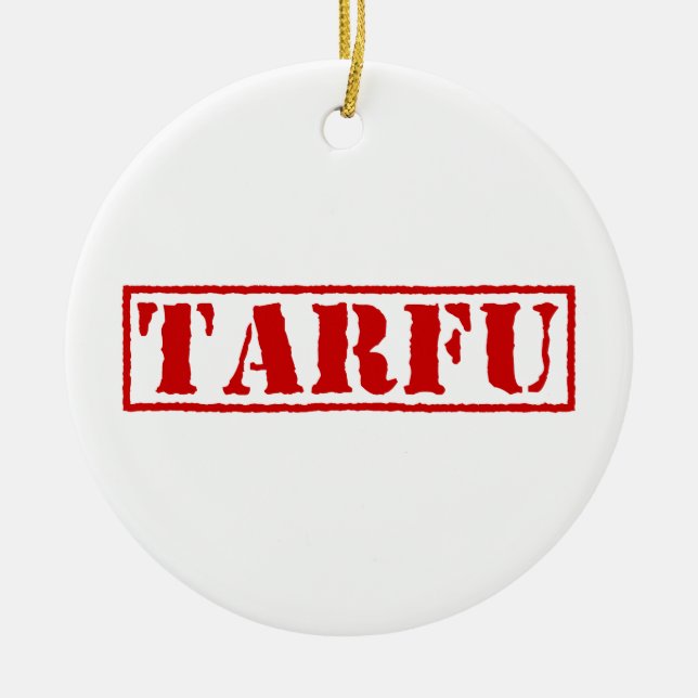TARFU CERAMIC TREE DECORATION (Front)